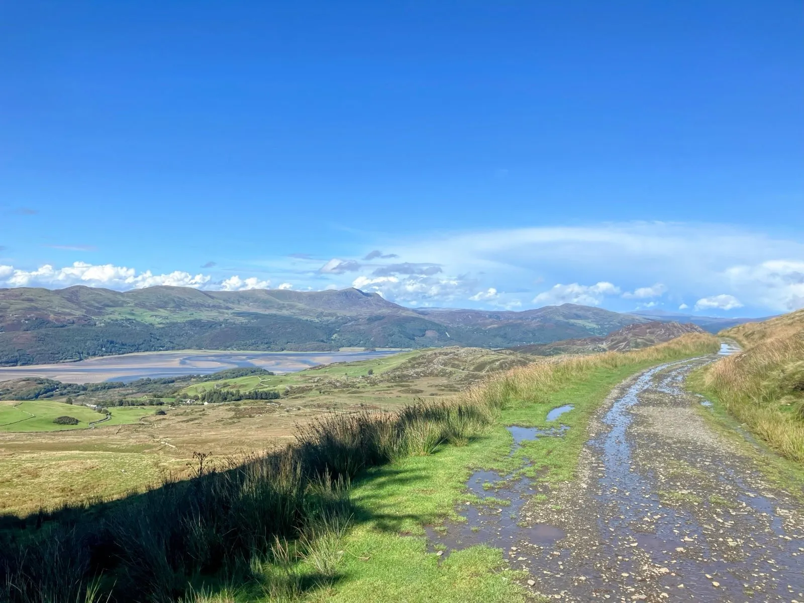 But excellent sunshine until the rain caught me - descending to Cregganon Lakes