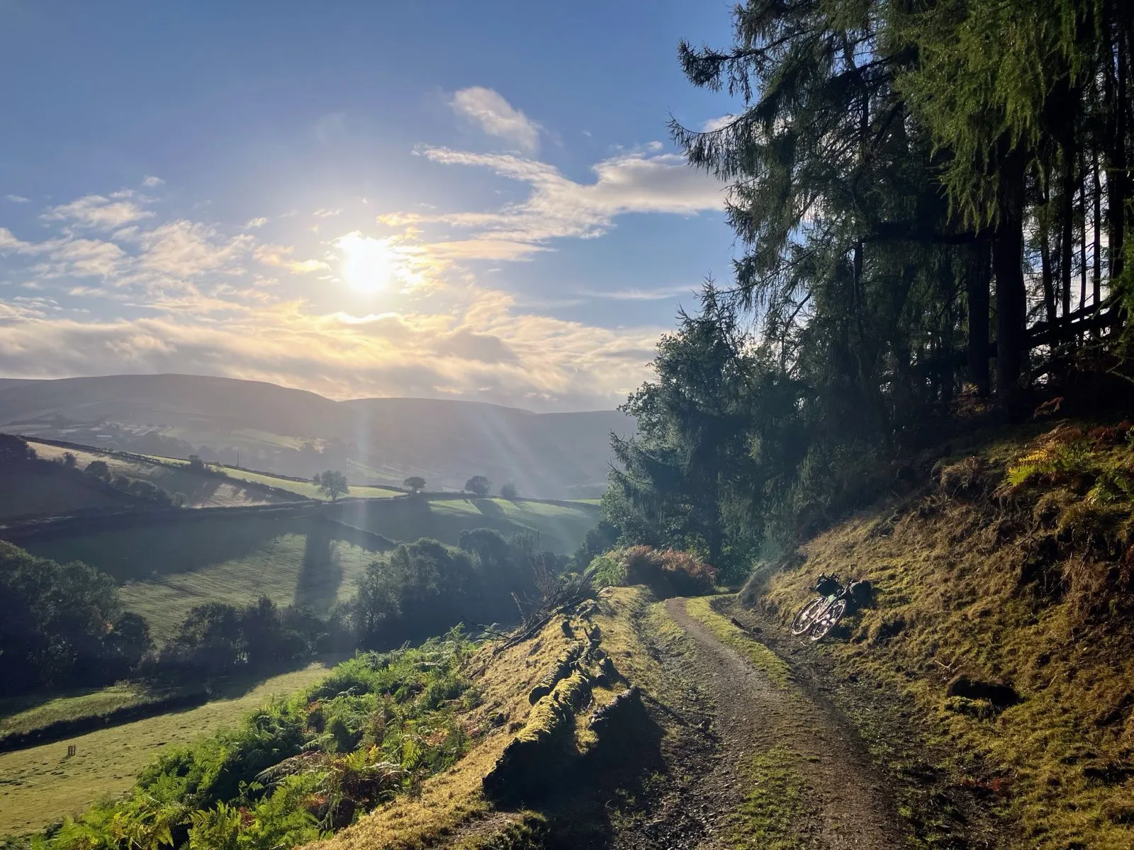 Awesome sunshine on Day5 before Painscastle