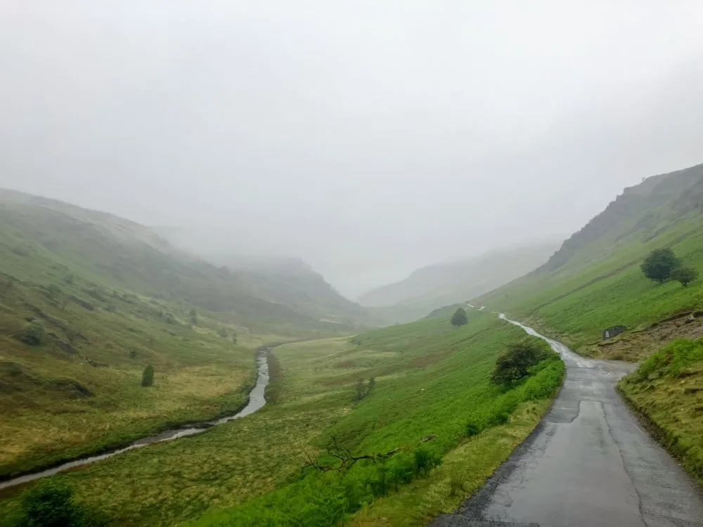 Initial claggy skies to the Devils Staircase
