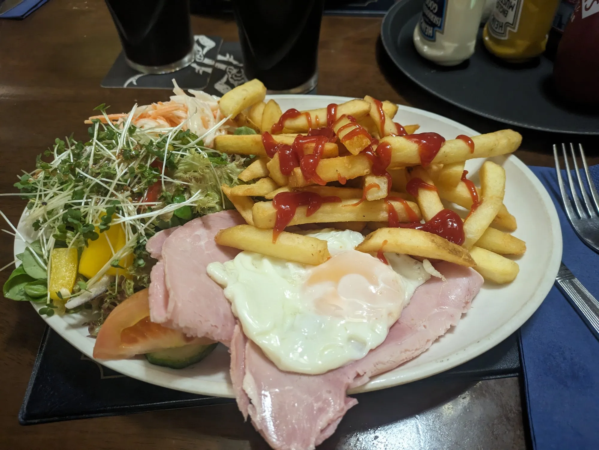 Ham, Egg and Chips